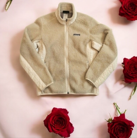 Patagonia Jackets & Blazers - Patagonia Women's Retro-X Synchilla Tan/Cream Warm Jacket--Size Medium